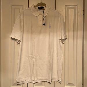 Mens white polo